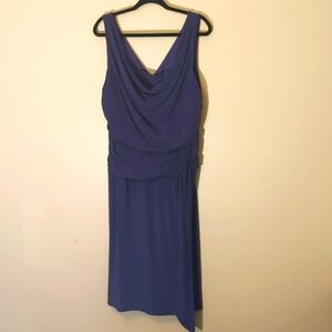 Frank Lyman| Royal Purple Stretch Formal Dress Polyester Spandex mix